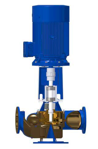 S-IP Inline marine pumpen Zeichnung von Merkmalen